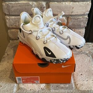 Nike Future Field White and Black turf cleats baseball softball lacrosse shoes